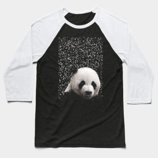 Cuteness Overload Panda Snow Baseball T-Shirt